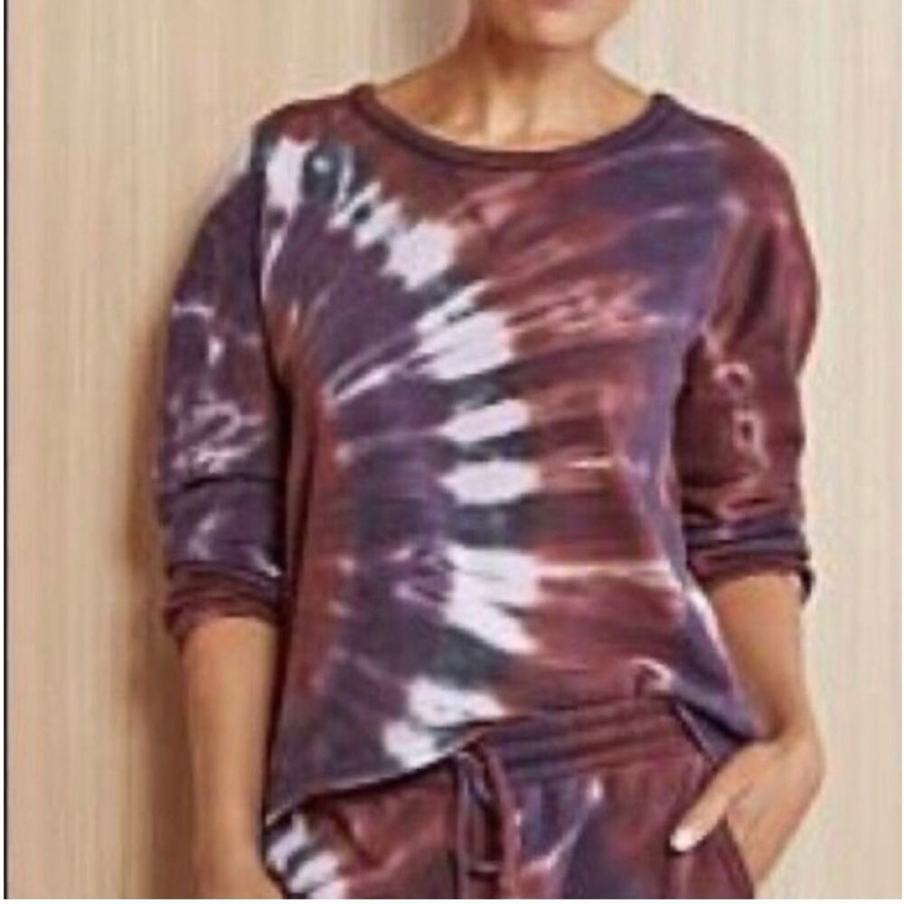 Chaser Tie Dye Sweatshirt Purples Pink Women's Size L